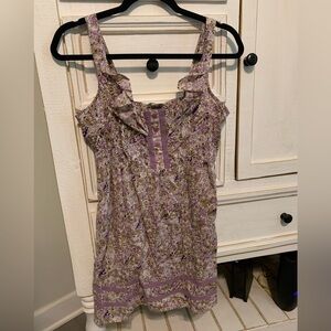 Purple floral Dress Barn sun dress